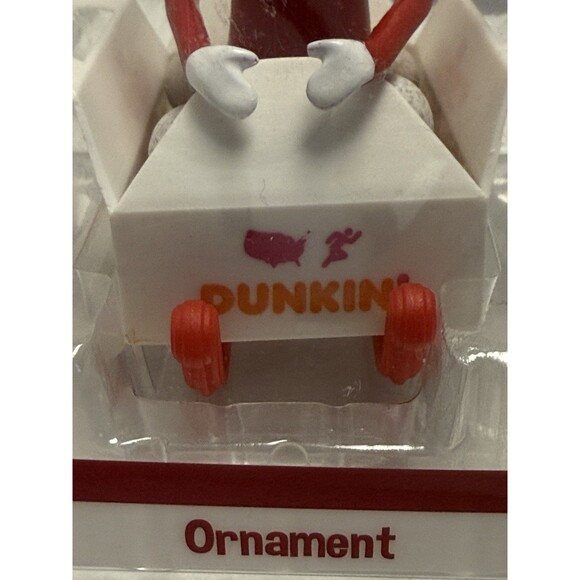 NEW Dunkin Donuts Elf on the Shelf Christmas Ornament 2022 In Munchkin Sleigh - Picture 8 of 9